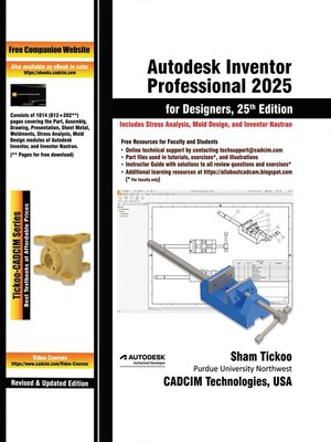 cover image of Autodesk Inventor Professional 2025 for Designers, 2